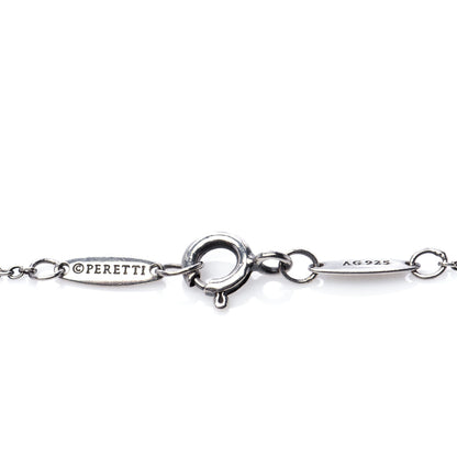 Tiffany Sterling Silver Diamond .05ct Elsa Peretti Diamonds by the Yard Bracelet 6 of 7