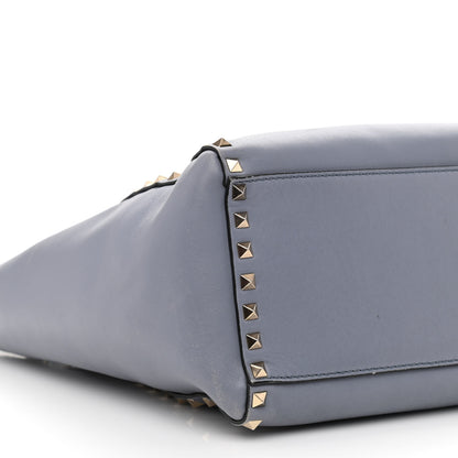 Valentino Garavani Vitello Rockstud Double Handle Tote London Stone 10 of 14
