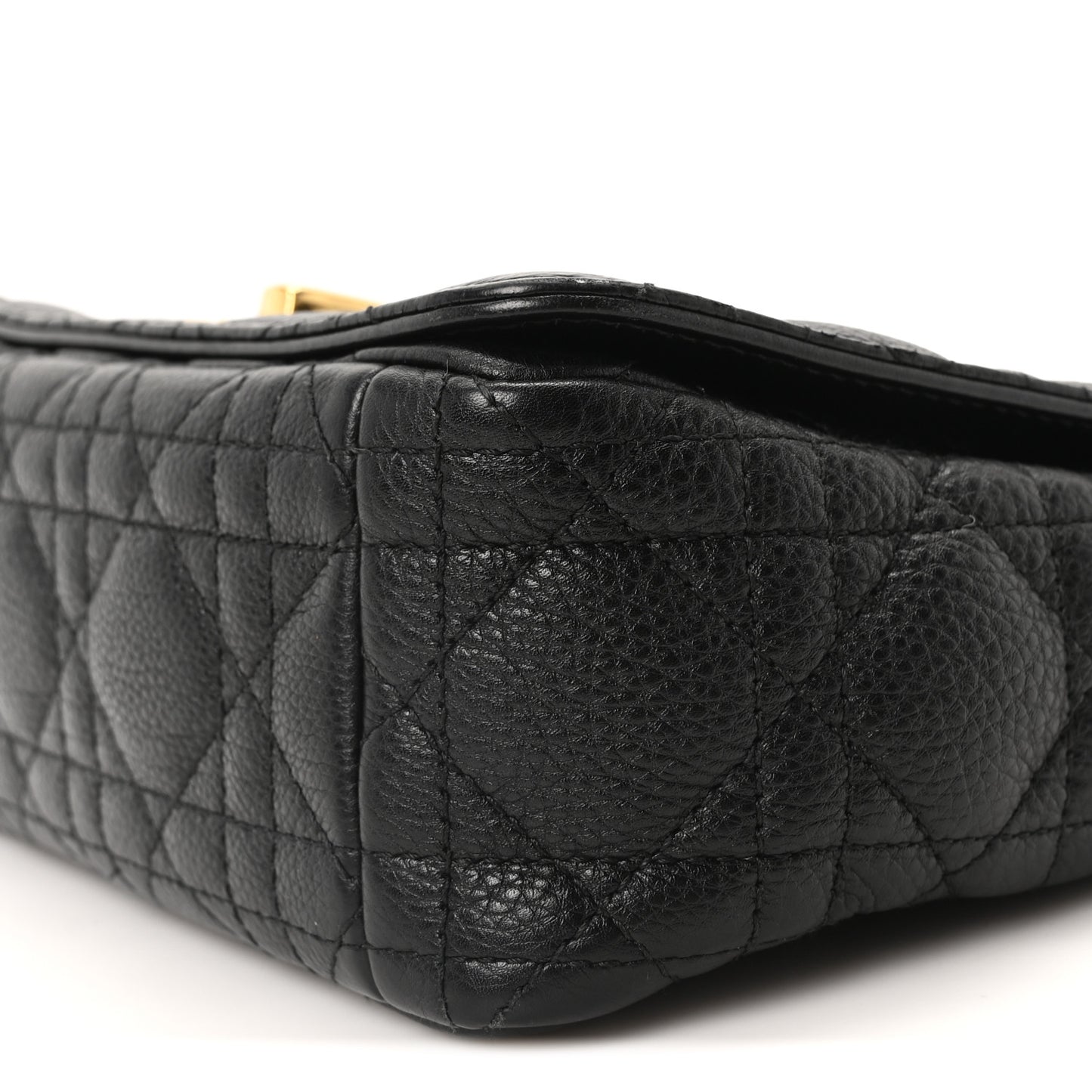 Calfskin Cannage Small Caro Bag Black