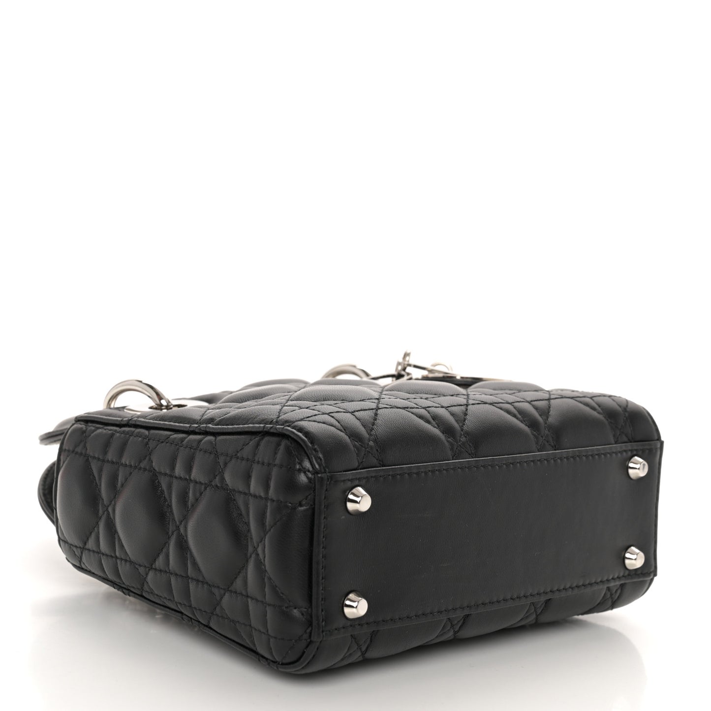 Lambskin Cannage Mini Lady Dior Black