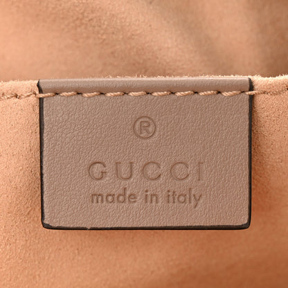 Gucci Calfskin Matelasse Small GG Marmont Chain Shoulder Bag Porcelain Rose 6 of 11