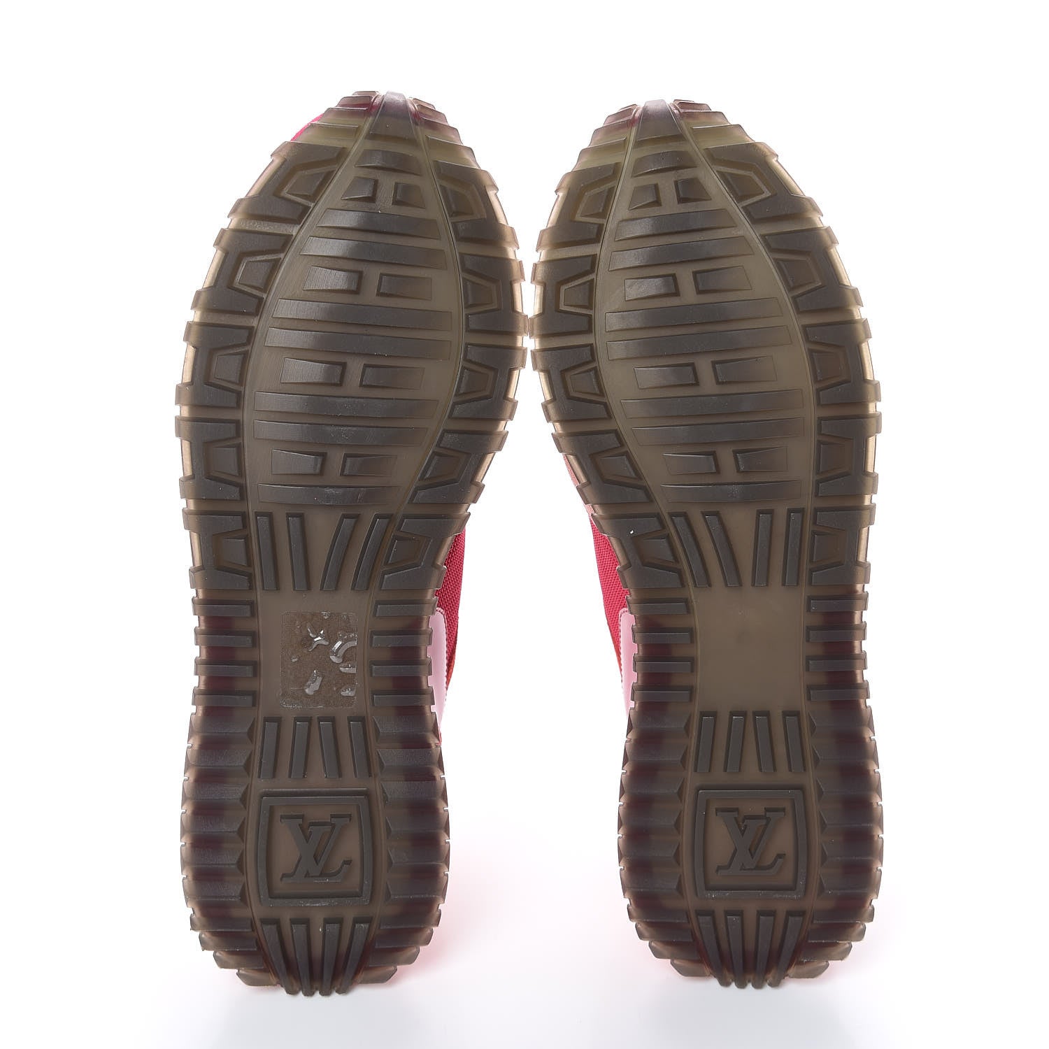 Louis Vuitton Suede Calfskin Run Away Sneakers 37.5 Fuchsia Rouge 7 of 11
