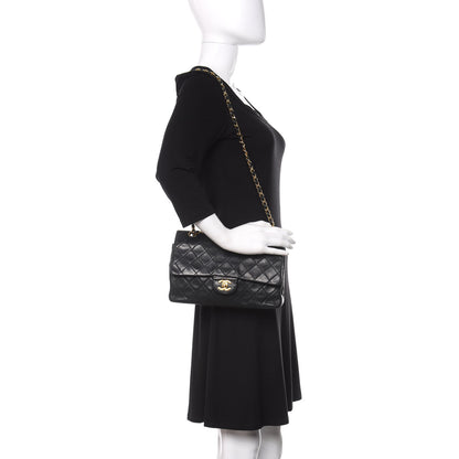 Chanel Lambskin Quilted Medium Double Flap Black 3 of 11