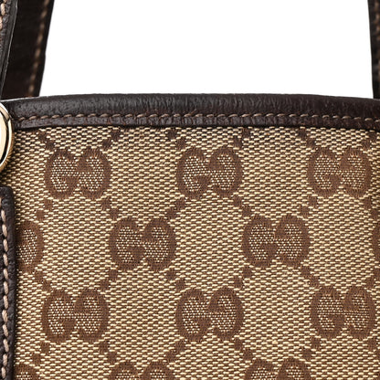 Gucci Monogram Small Charmy Tote Dark Brown 8 of 14