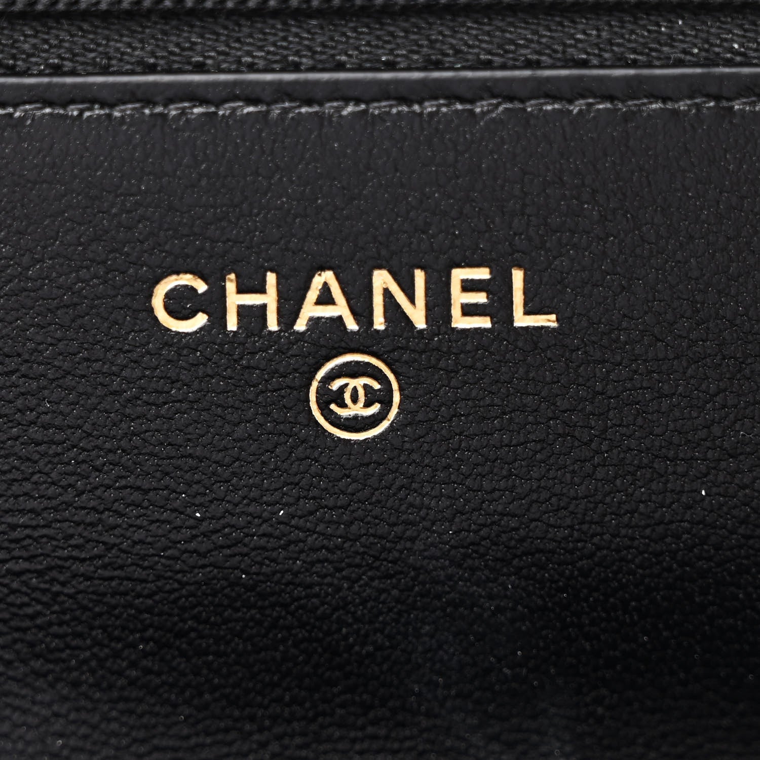 Chanel Lambskin Quilted CC Pearl Wallet on Chain WOC Black 6 of 12
