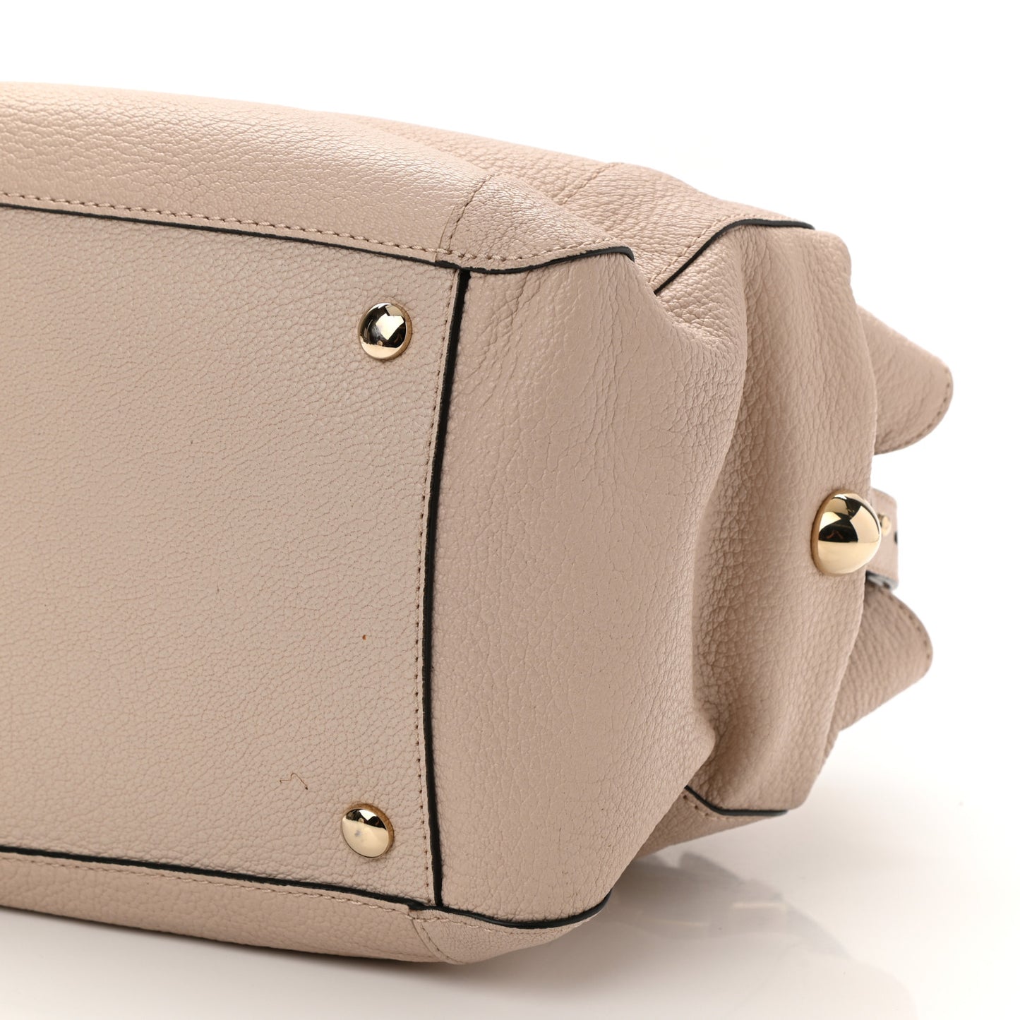 Calfskin Mini Bridget Satchel Beige