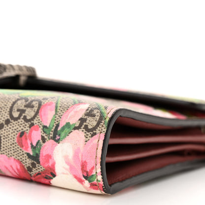 Gucci GG Supreme Monogram Blooms Mini Dionysus Chain Wallet Beige Multicolor Dry Rose 10 of 12