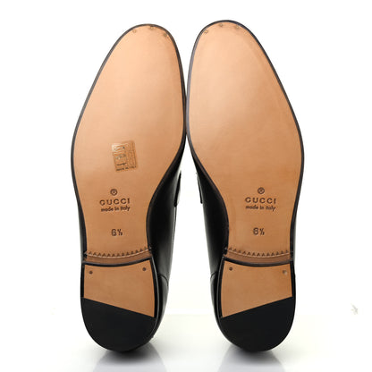 Gucci Calfskin Horsebit Mens Jordaan Loafers 6.5 Black 4 of 4