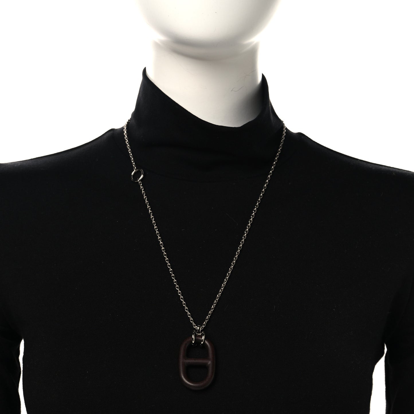 Vulcanium Chaine d'Ancre Necklace Silver Brun
