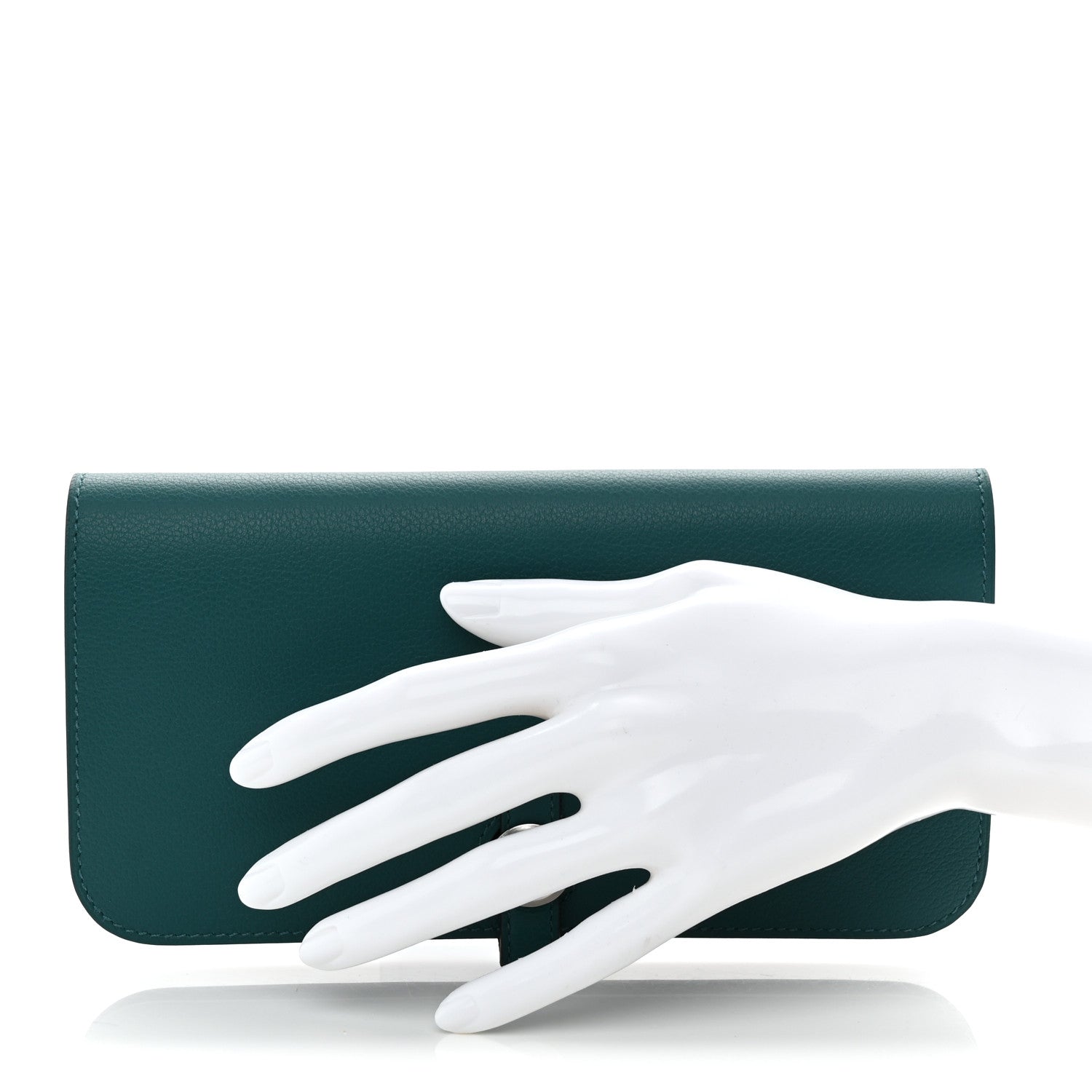 Hermes Evercolor Dogon Recto Verso Wallet Vert Bosphore 3 of 8