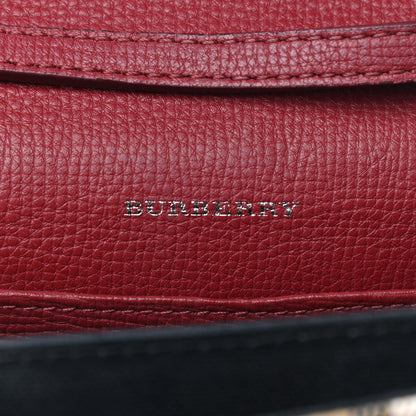 Burberry Derby Calfskin House Check Mini Macken Crossbody Bag Russet Red 6 of 10