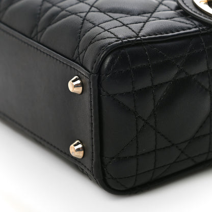 Christian Dior Lambskin Cannage Mini Lady Dior Black 10 of 22