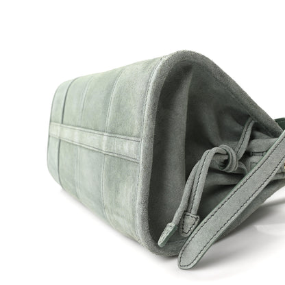 Prada Scamosciato Triangle Small Bonnie Shoulder Bag Salvia 9 of 9