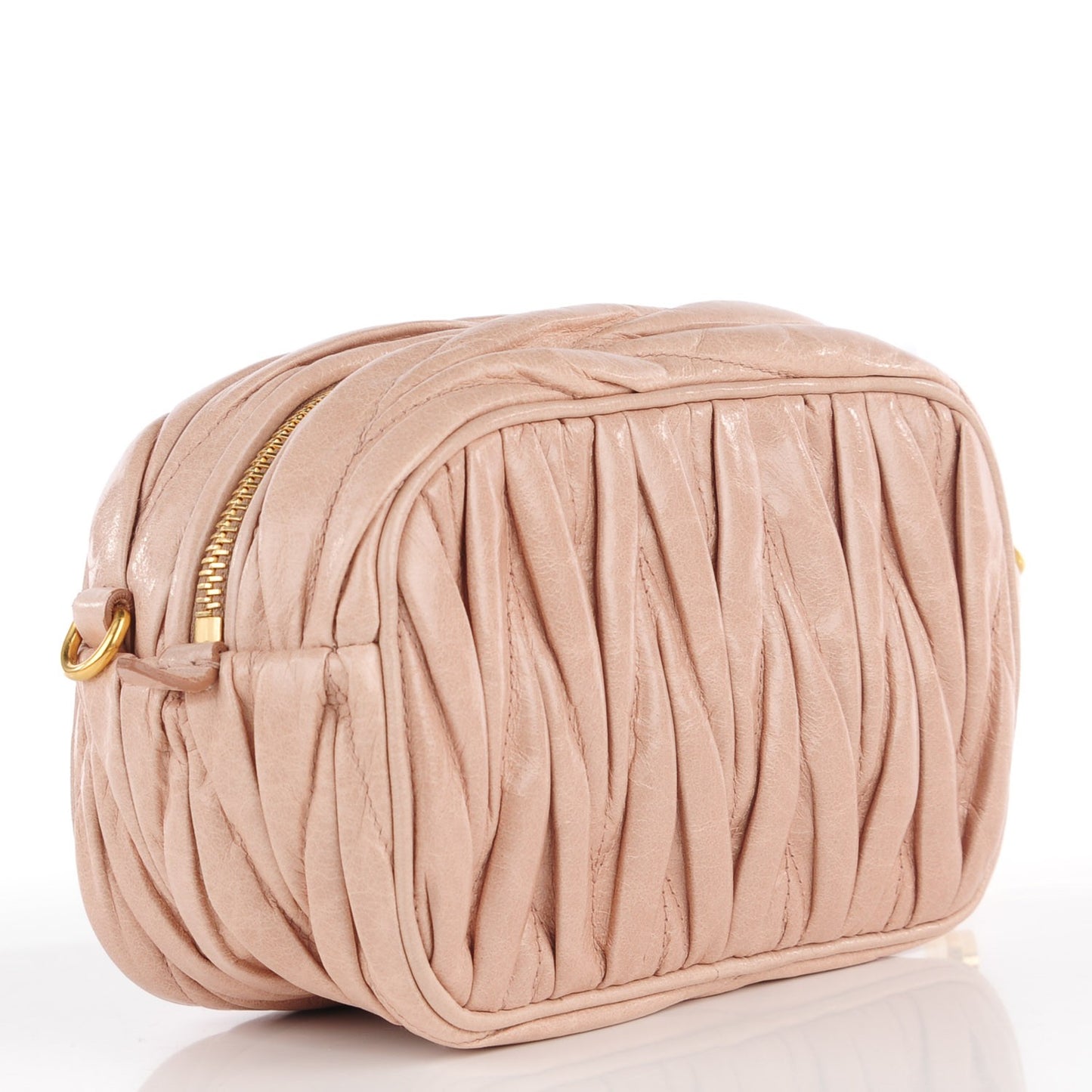 Leather Matelasse Lux Crossbody Cipria