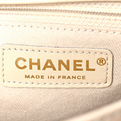 Chanel Glazed Calfskin Quilted Medium Bubble CC Flap Beige 6 of 10