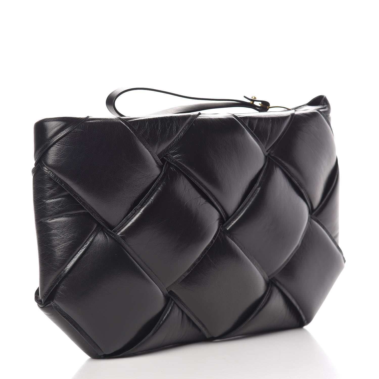 Bottega Veneta Nappa Maxi Intrecciato Padded Clutch Black 3 of 8