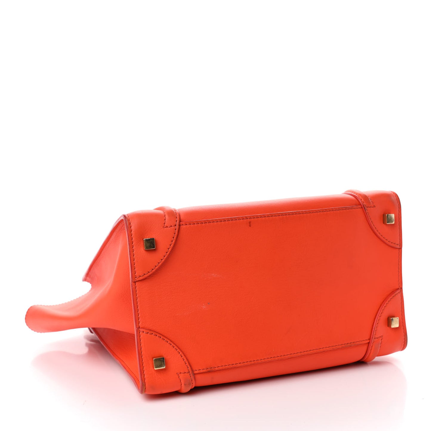 Smooth Calfskin Mini Luggage Orange