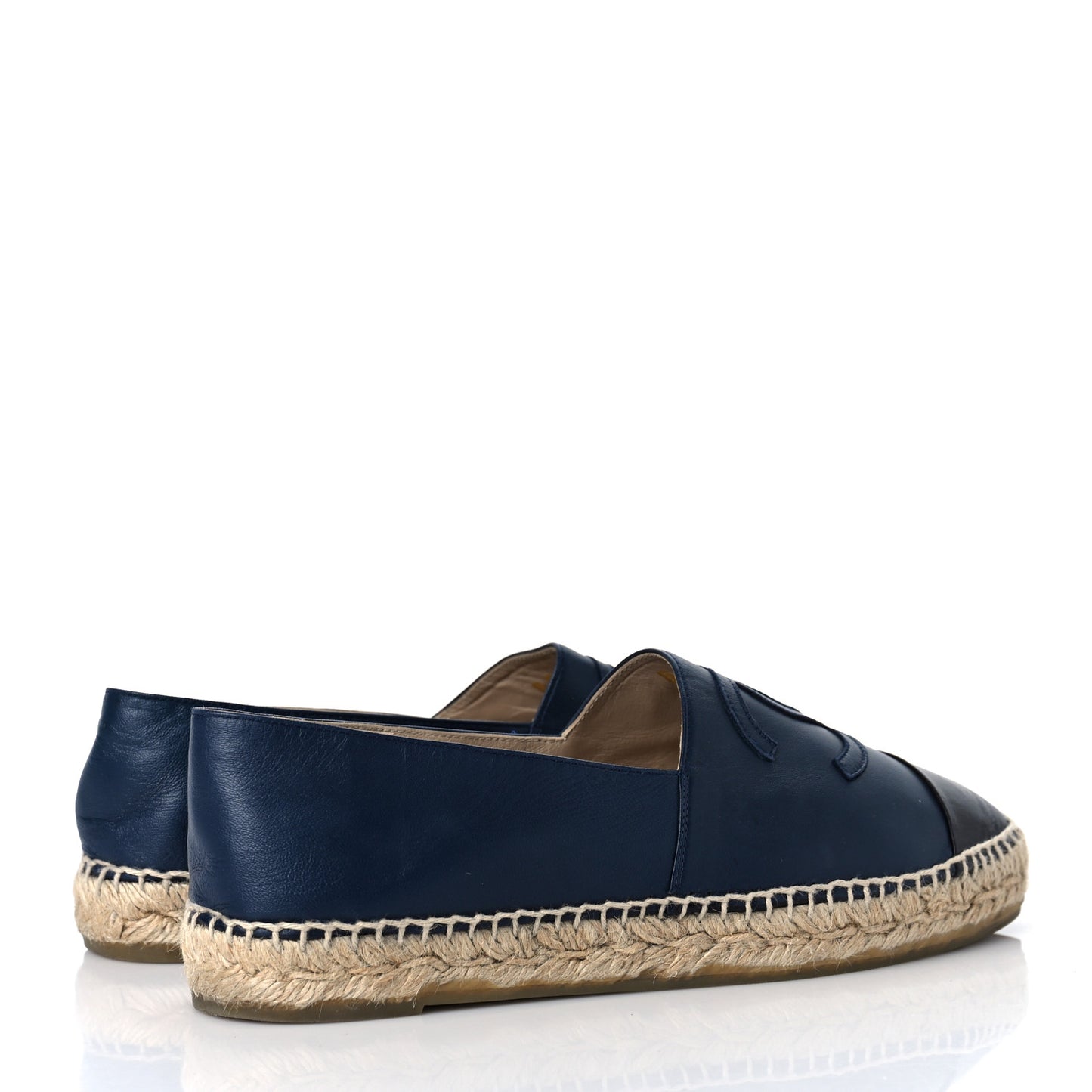 Lambskin CC Espadrilles 41 Navy Black