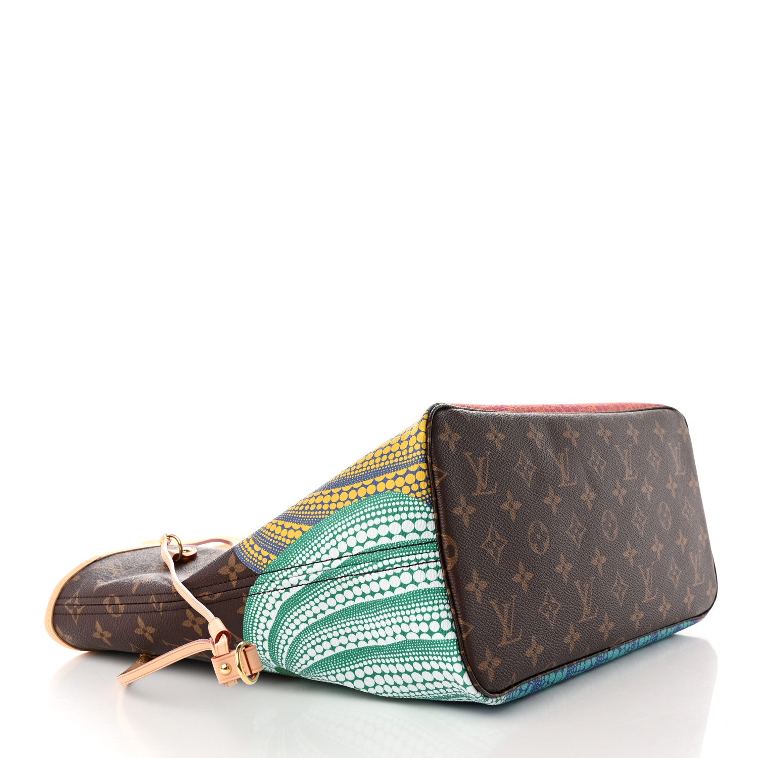 Louis Vuitton LV X YK Monogram Kusama Pumpkin Neverfull MM 4 of 10