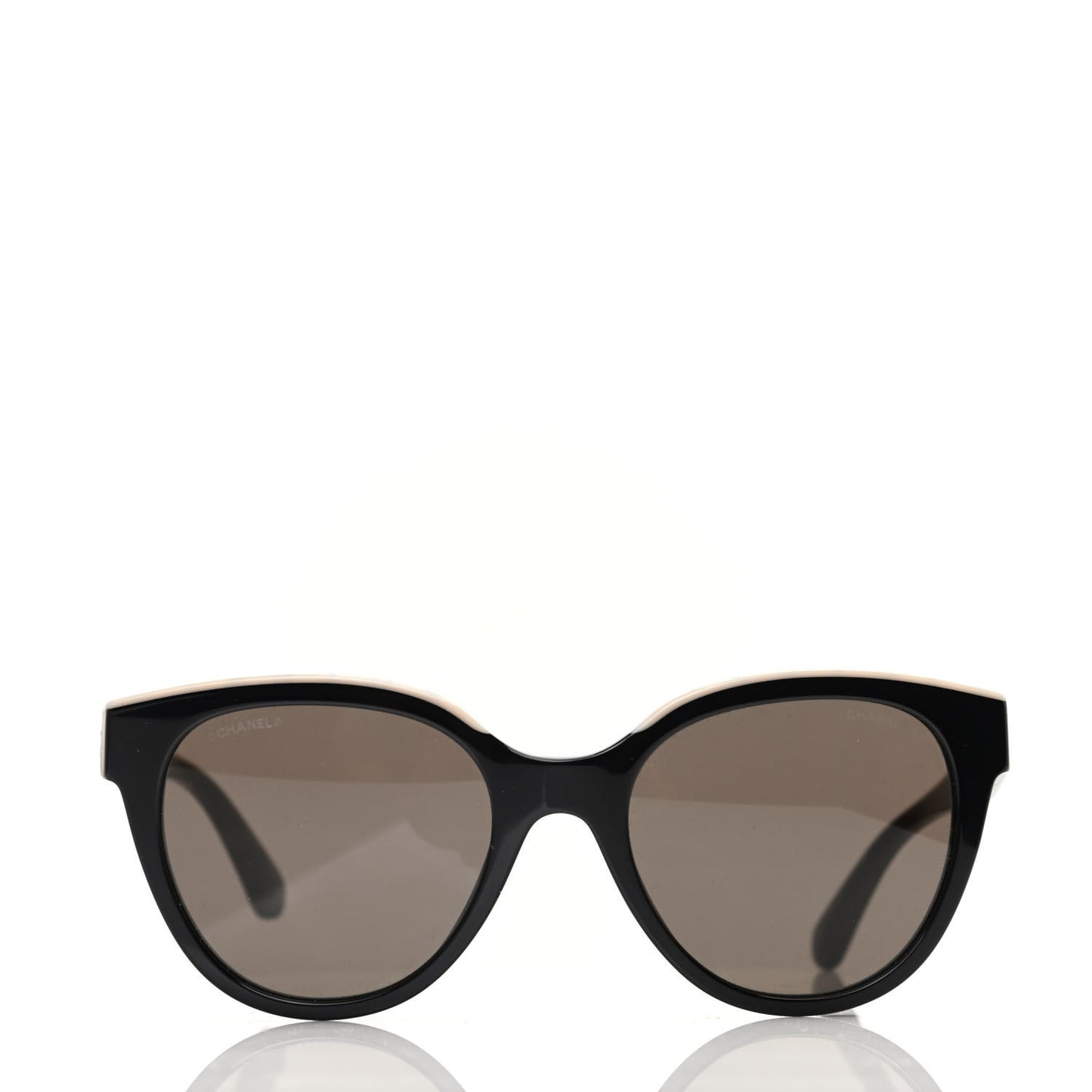 Acetate CC Butterfly Sunglasses 5414 Black Beige