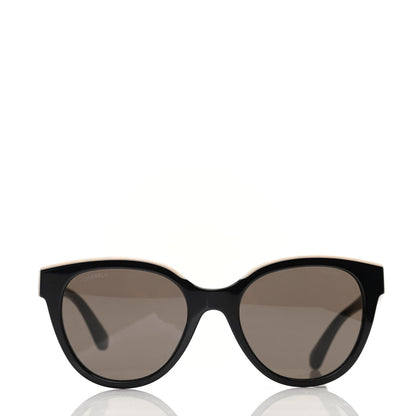 Chanel Acetate CC Butterfly Sunglasses 5414 Black Beige 2 of 9