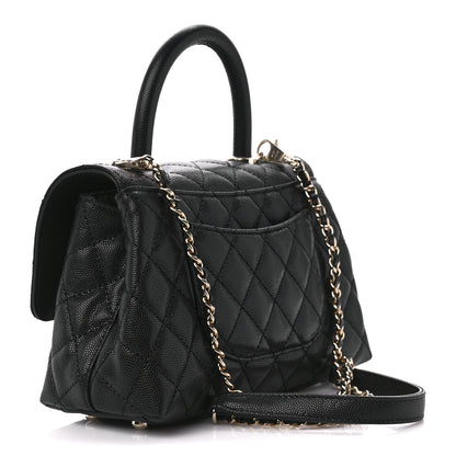 Chanel Caviar Quilted Mini Coco Handle Flap Black 3 of 12