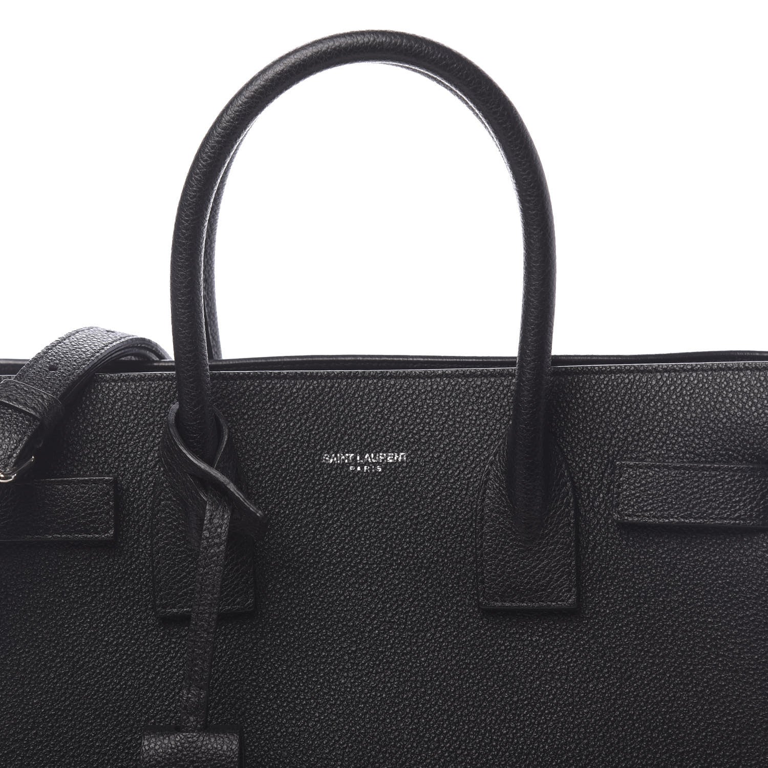 Saint Laurent Grained Calfskin Baby Sac De Jour Black 9 of 9