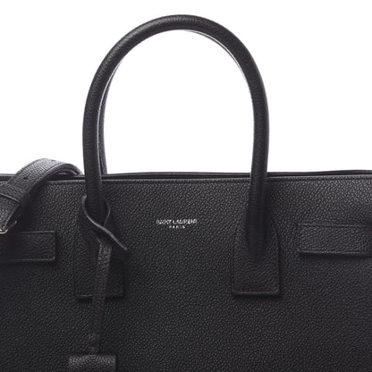 Saint Laurent Grained Calfskin Baby Sac De Jour Black 9 of 9