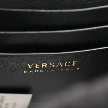 Versace Faux Fur Quilted Virtus Shoulder Bag Black 6 of 8