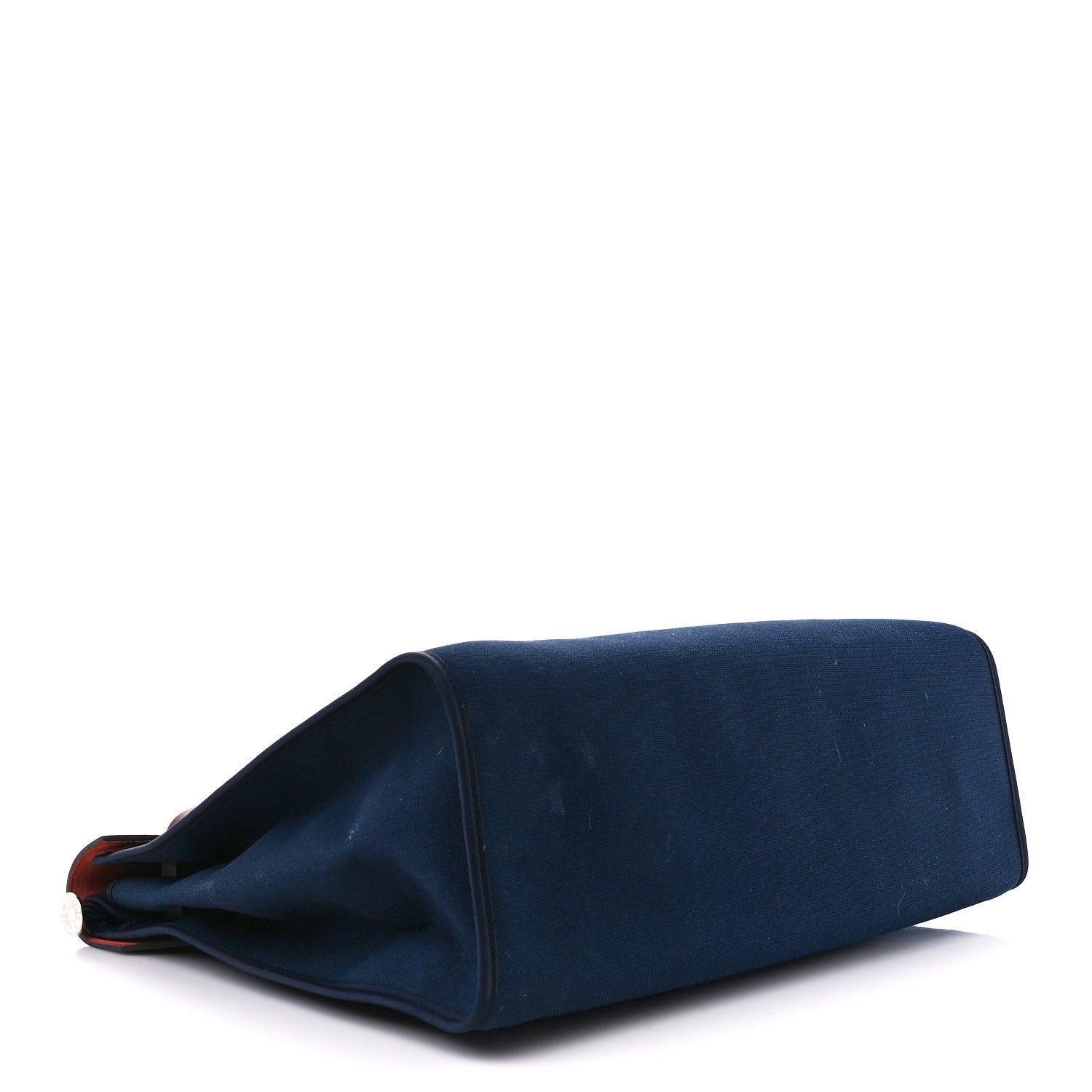 Hermes Toile Vache Hunter Herbag Zip 39 MM Bleu Marine Rouge H 5 of 14