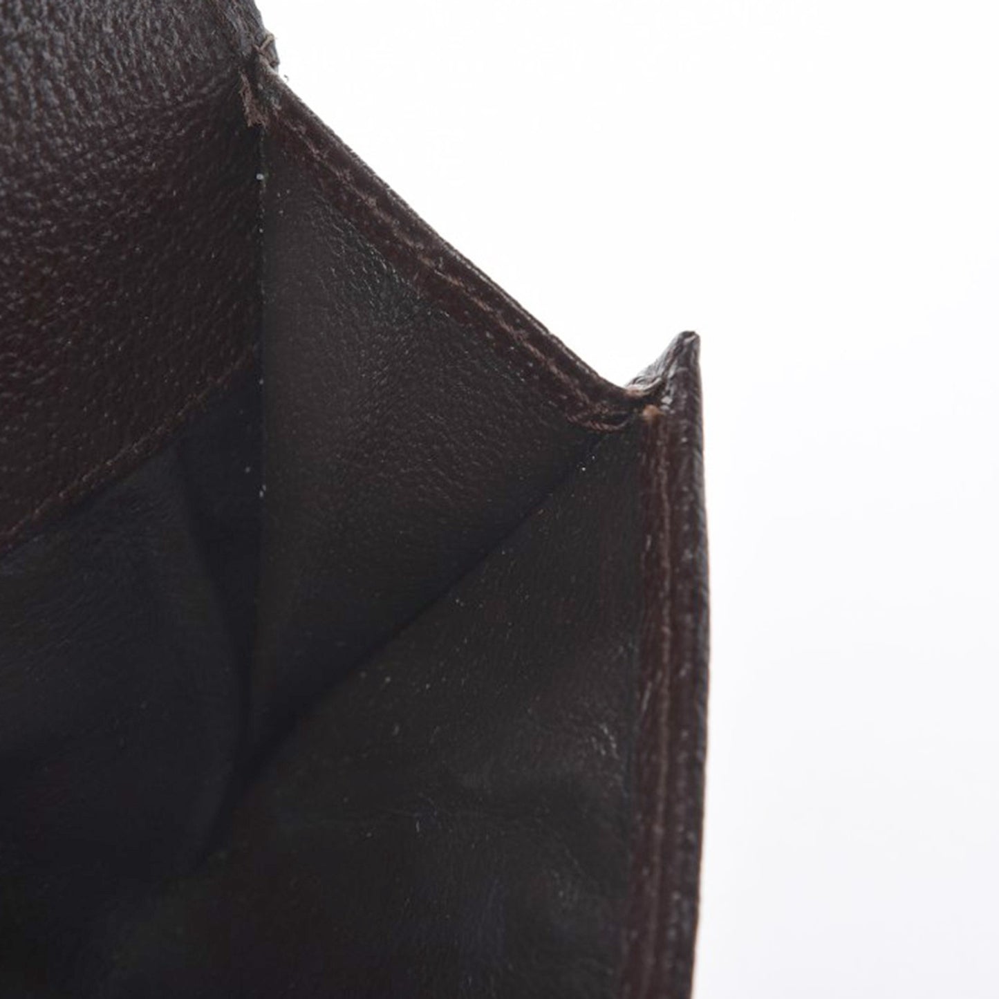 Monogram Metal Bar Continental Flap Wallet Beige Ebony Dark Brown