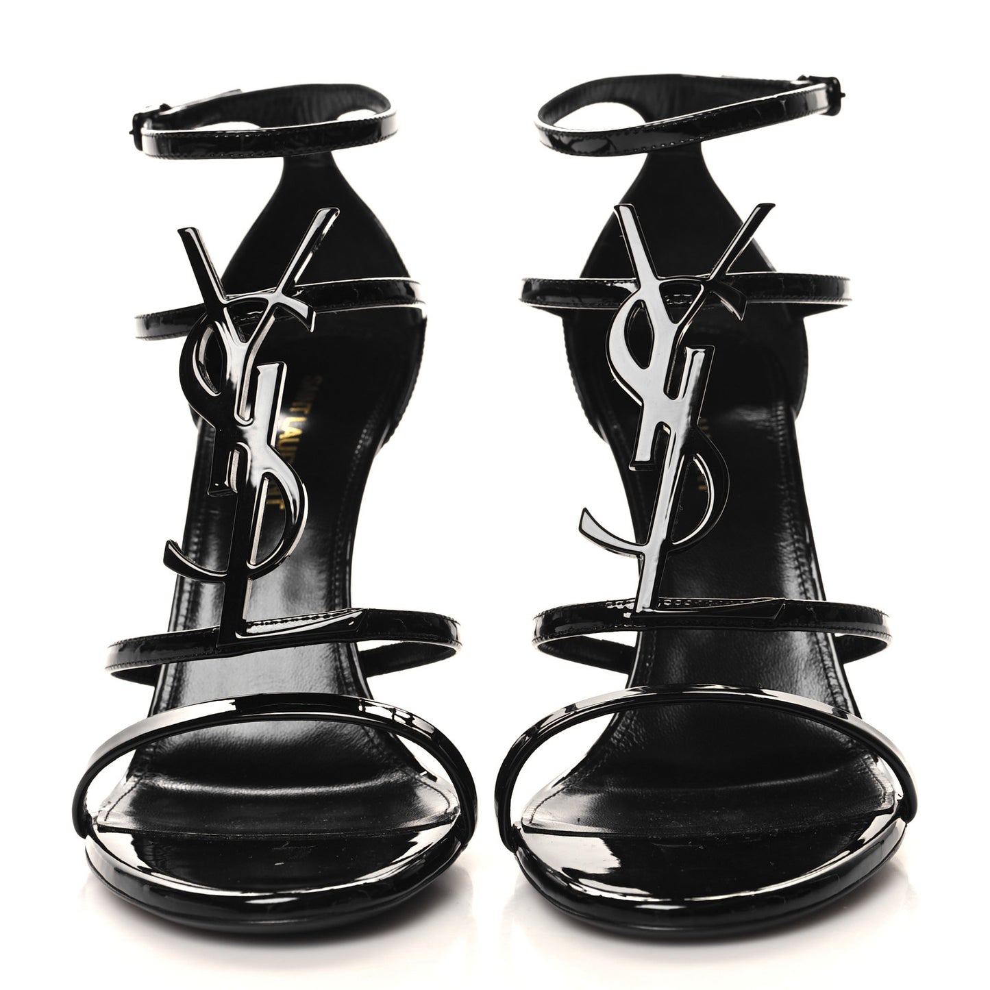 Patent Cassandra 100 Ankle Strap Sandals 38.5 Black