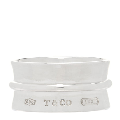 Tiffany Sterling Silver Wide 1837 Band Ring 66 11.5 1 of 4