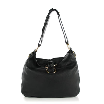 Gucci Leather Medium G Wave Shoulder Bag Black 1 of 7