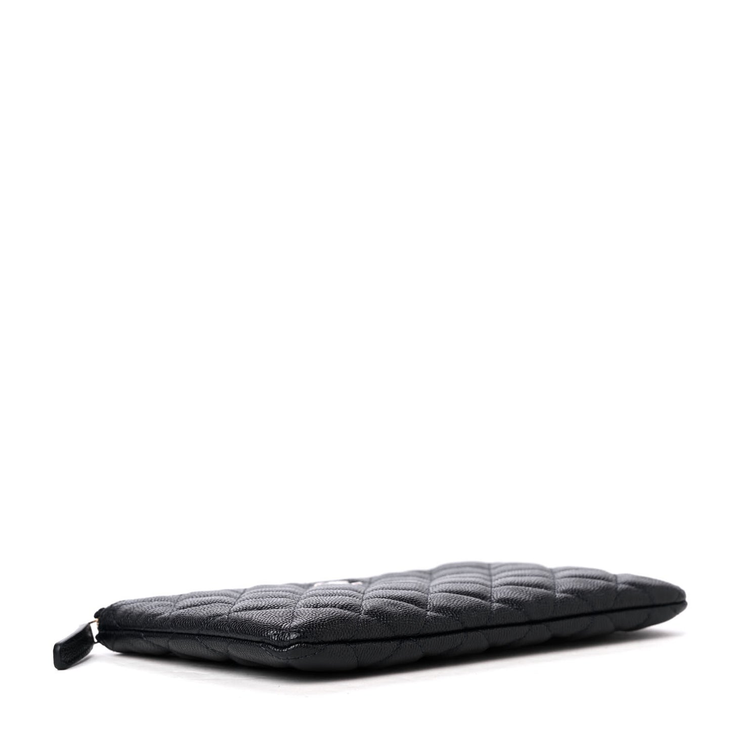Caviar Quilted Cosmetic Case Navy Blue
