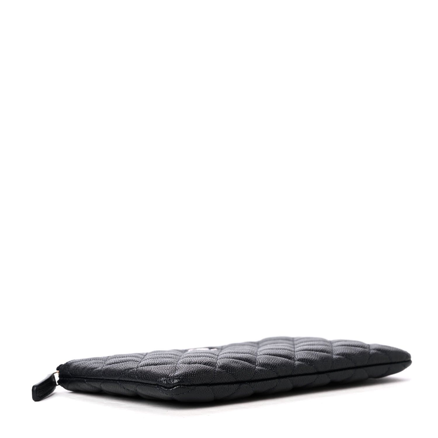 Chanel Caviar Quilted Cosmetic Case Navy Blue 3 of 5