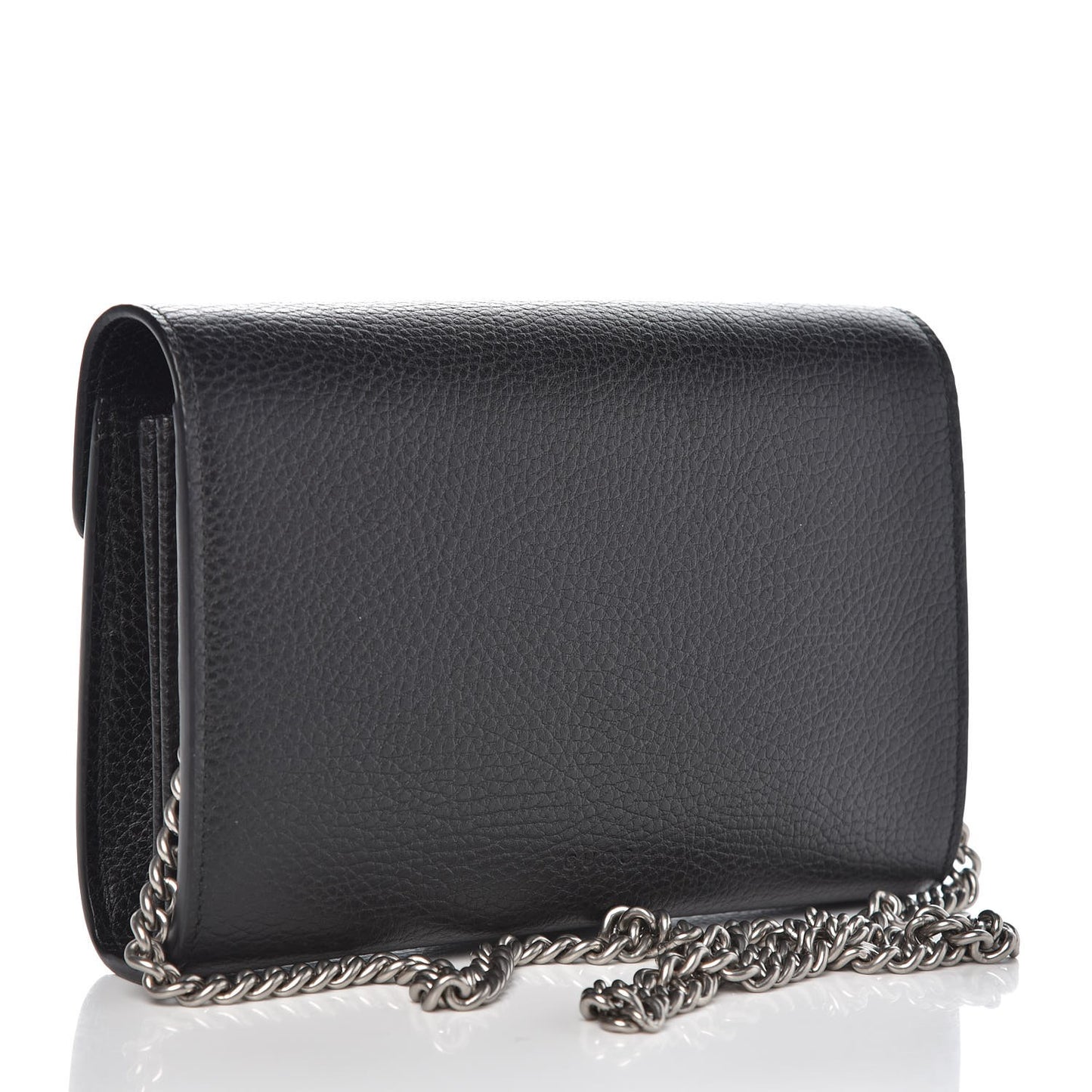 Calfskin Mini Dionysus Chain Wallet Black
