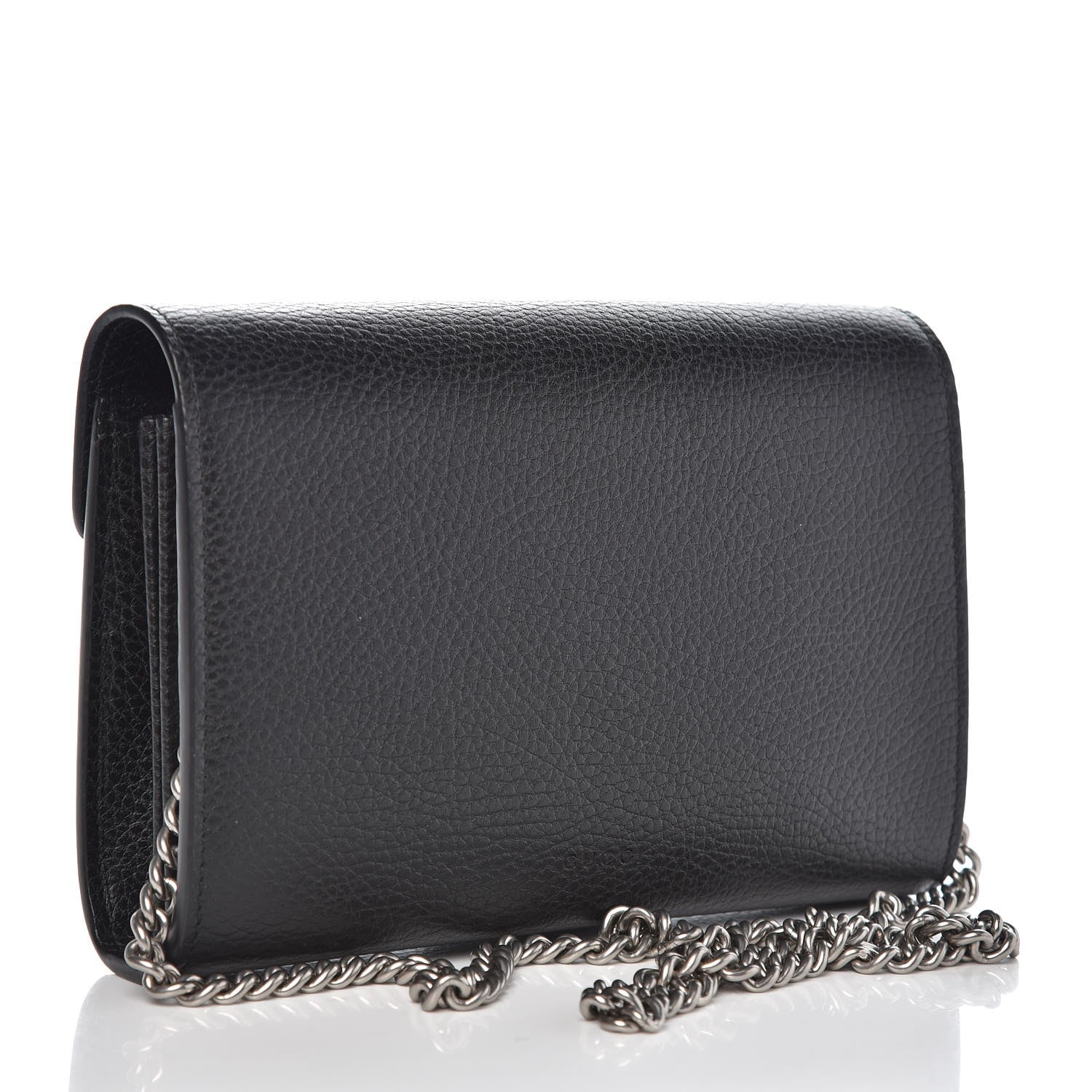 Gucci Calfskin Mini Dionysus Chain Wallet Black 3 of 6