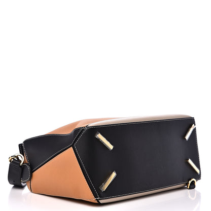 Loewe Grained Calfskin Medium Puzzle Bag Amber Light Oat 3 of 9