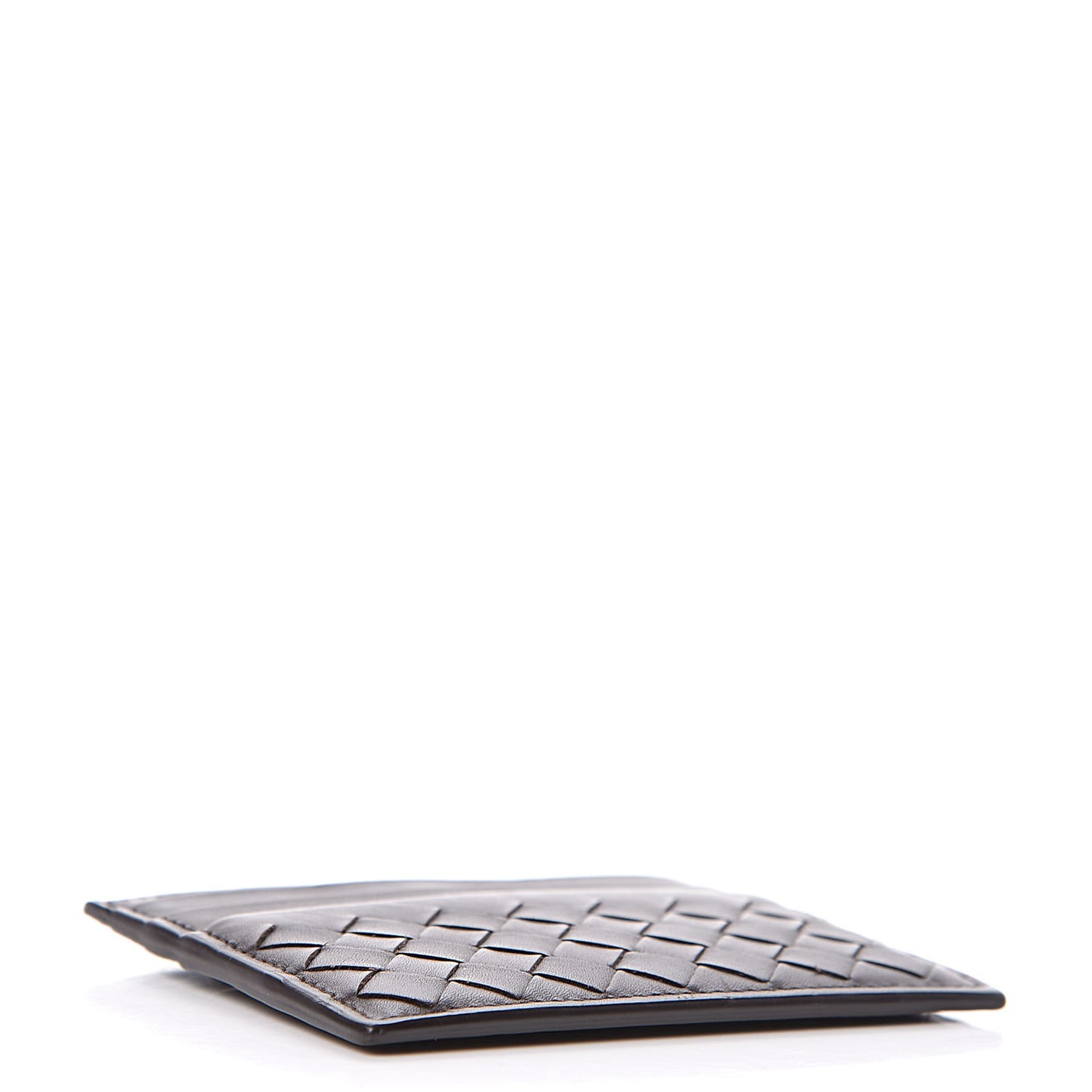 Nappa Intrecciato VN Card Case Ebano