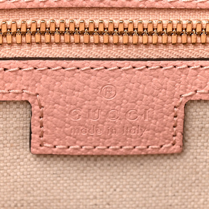 Gucci GG Supreme Monogram Textured Dollar Calfskin Web Medium Savoy Duffle Bag Rose Pink 6 of 10