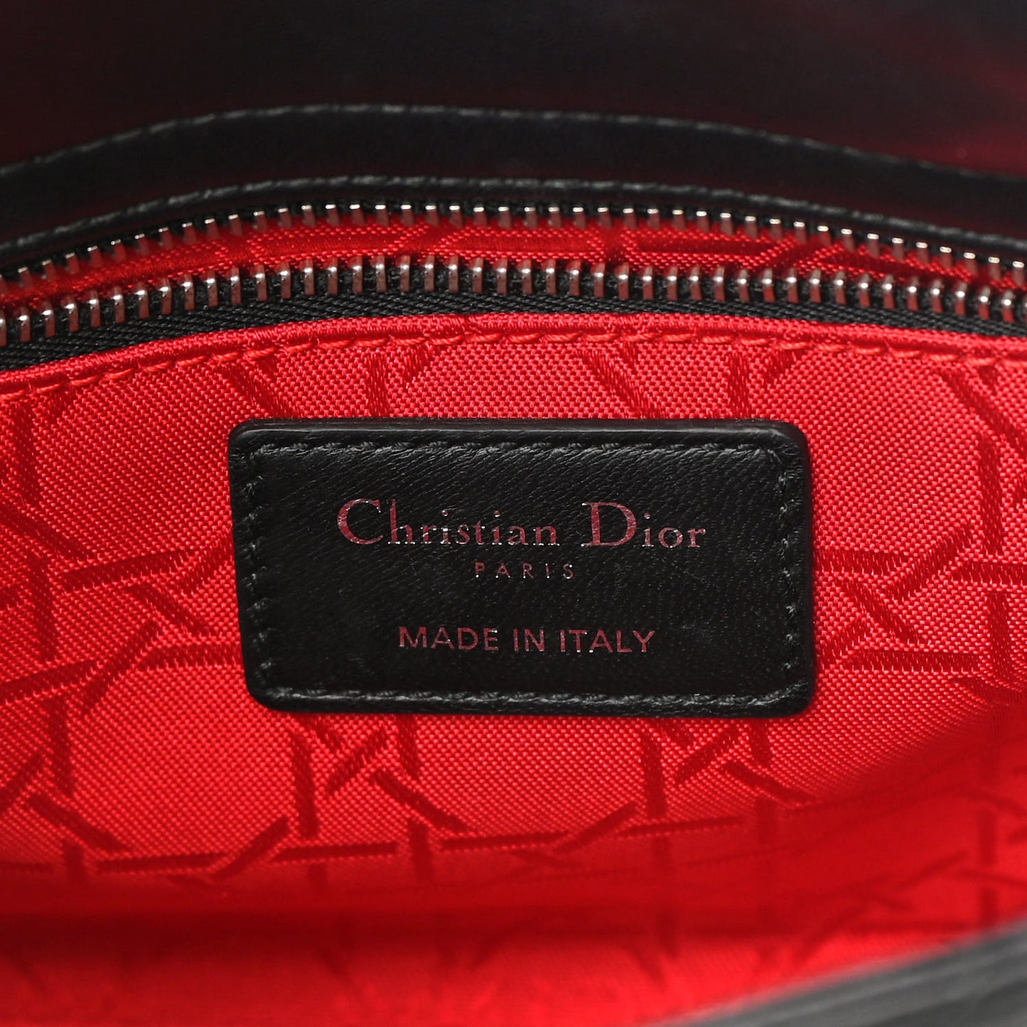 Lambskin Cannage Small Lucky Badges My Lady Dior Black