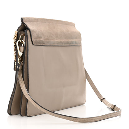 Chloe Calfskin Suede Medium Faye Shoulder Bag Motty Grey 3 of 18