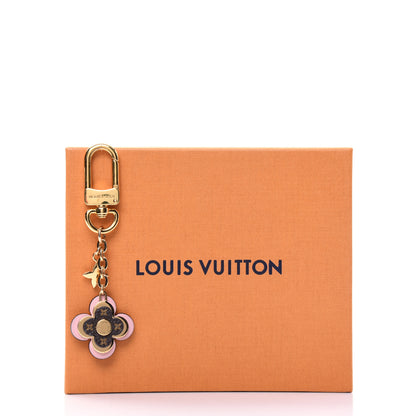 Louis Vuitton Monogram Blooming Flowers BB Bag Charm Key Holder Pink 4 of 4