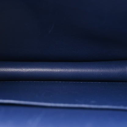 Hermes Epsom Enamel Constance 18 Bleu Saphir Orange Poppy 5 of 17