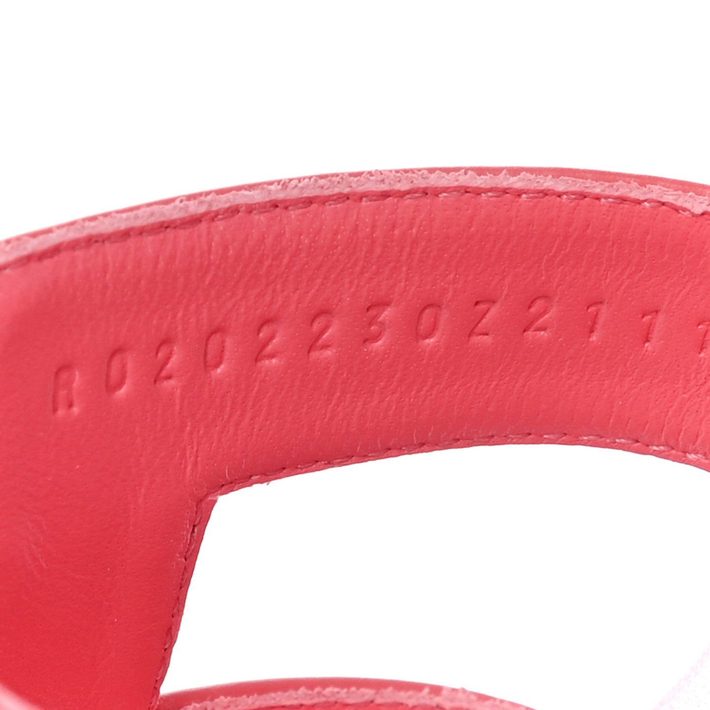 Calfskin Oran Sandals 37 Rouge Bali