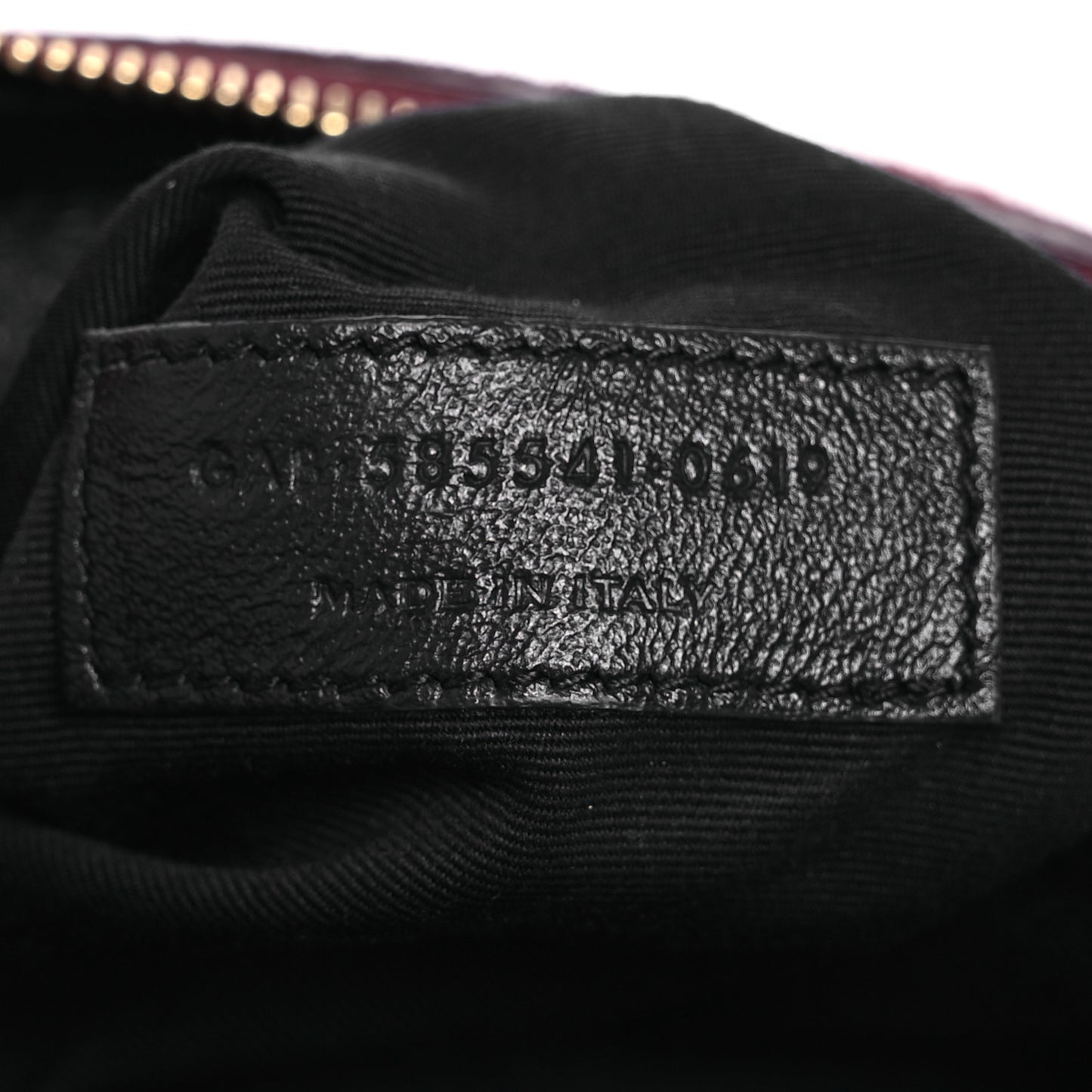 Suede All-Over Monogram Crossbody Burgundy