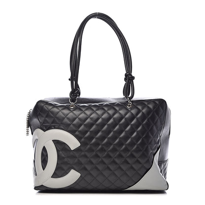 Chanel Calfskin Quilted Large Cambon Bag Black 1 of 18