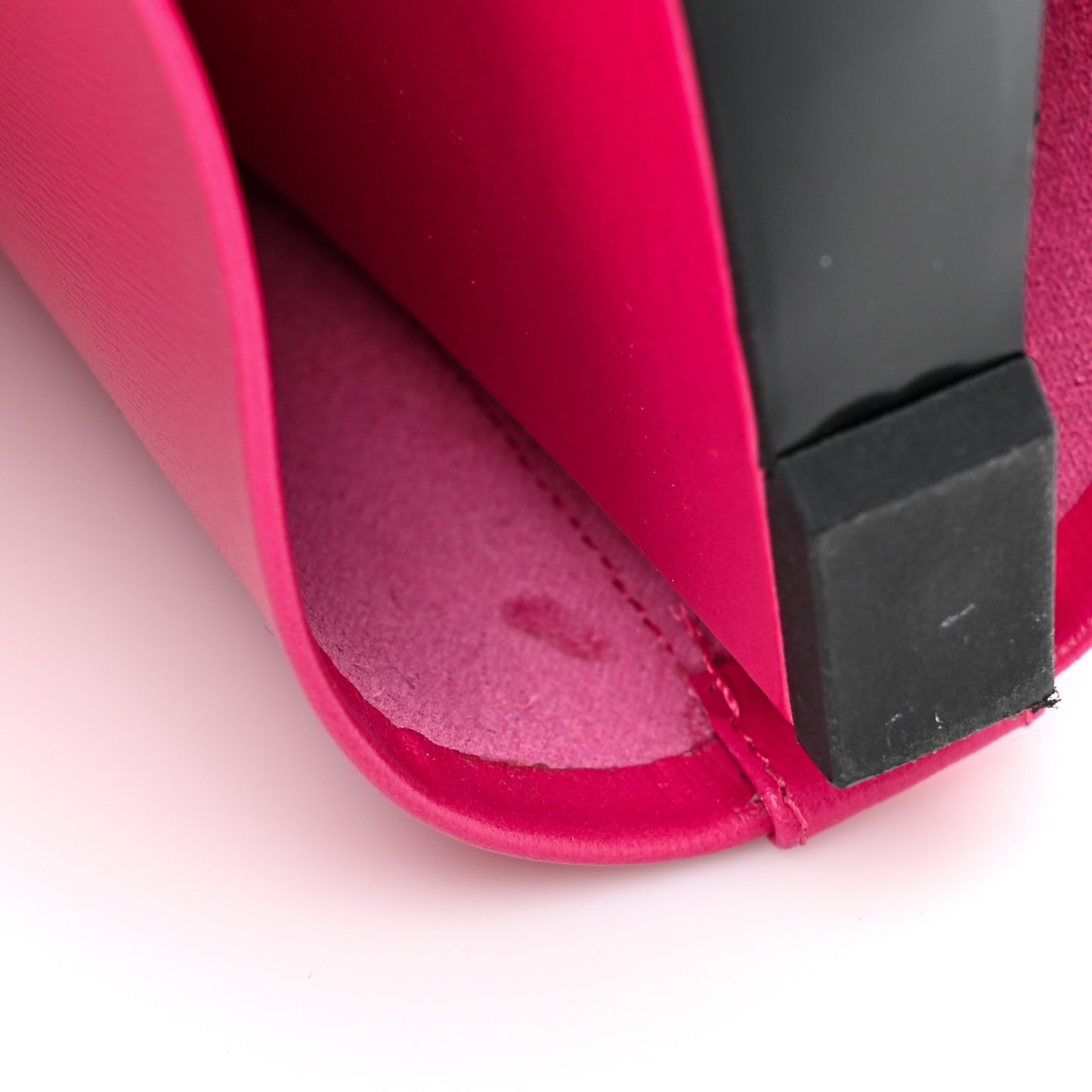 Calfskin Shark Lock Ankle Boots 39.5 Neon Pink