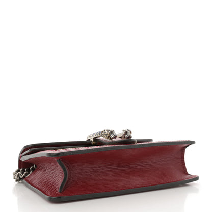 Gucci Snakeskin Azalea Calfskin Enamel Super Mini Dionysus Shoulder Bag New Rock New Cherry Red Electric Blue 4 of 9